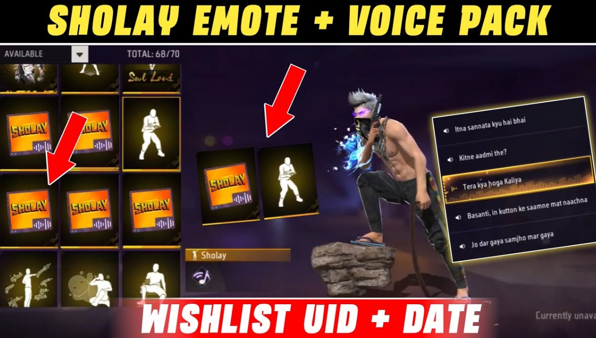 Free Fire Sholay Emote: Bollywood tadka now in your game