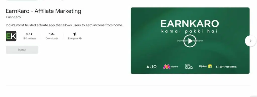 5 Best Apps to Make Money Online in India: इस ऐप की मदद से कमा सकते है instantly पैसा! 1. EarnKaro