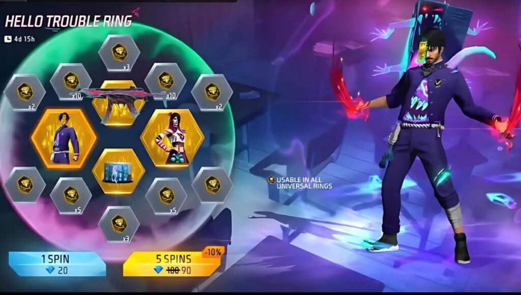 Hello Trouble Ring Event Free Fire में मिल रहे धमाकेदार रिवॉर्ड्स