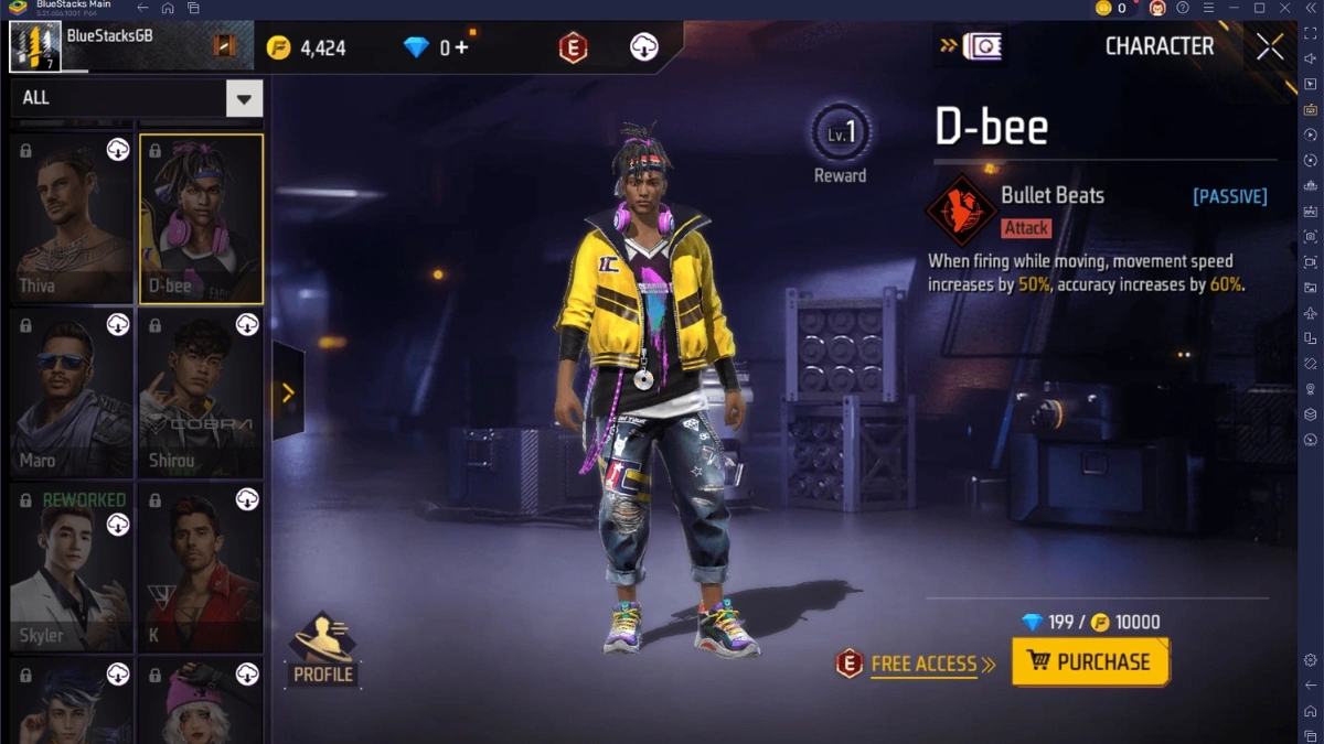 Free Fire Character Combination