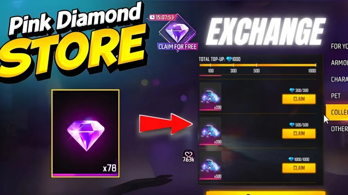 Free Fire Pink Diamonds