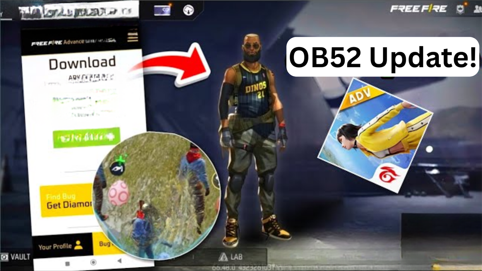 Free Fire OB52 Update ने मचा दिया तहलका 🔥 | 2026 Bya Pass, Jujutsu Kaisen Collab और Evo M10 Back