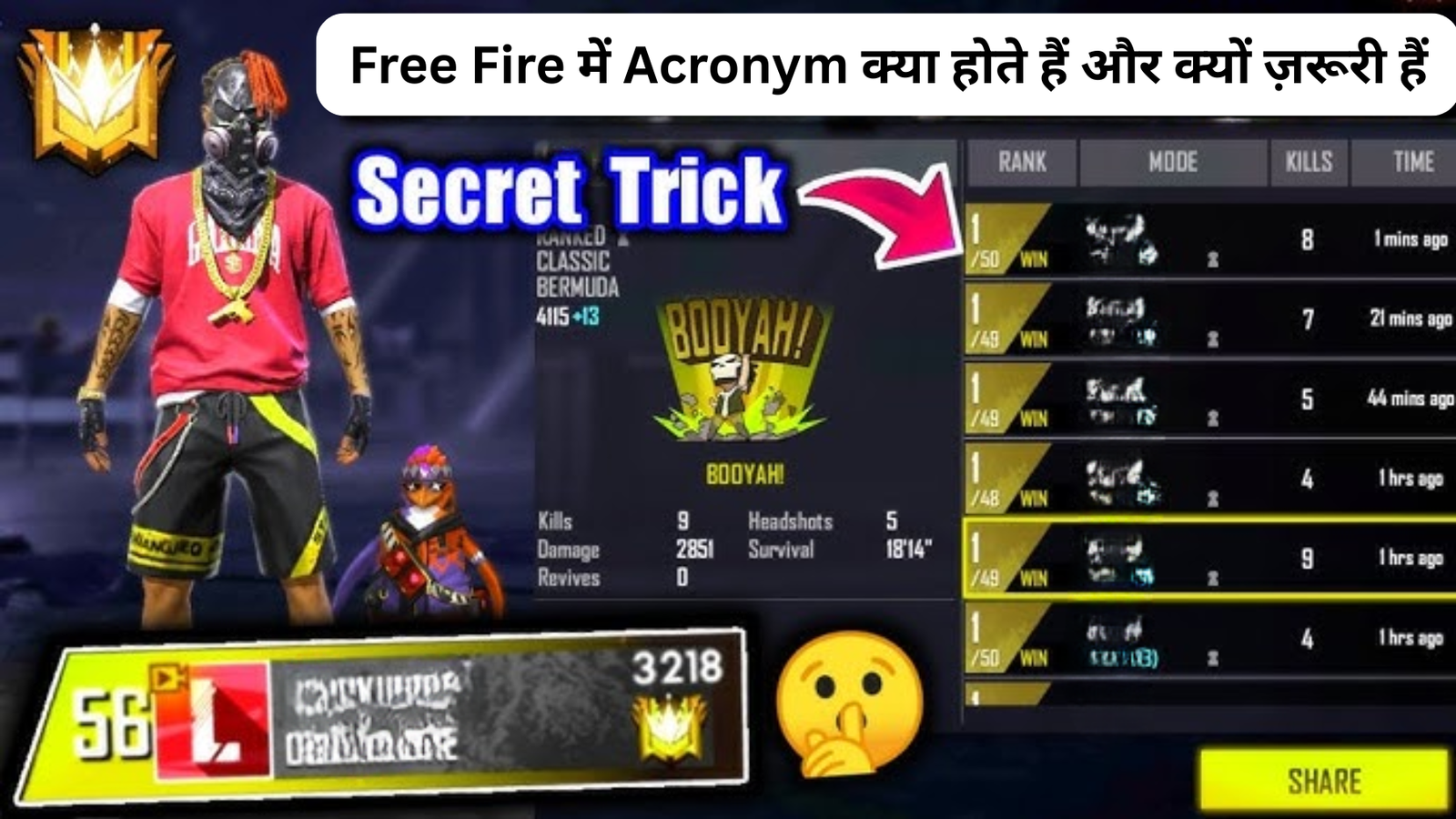 Free Fire Acronyms Explained: AFK, Booyah और गेम चैट की पूरी भाषा आसान हिंदी में