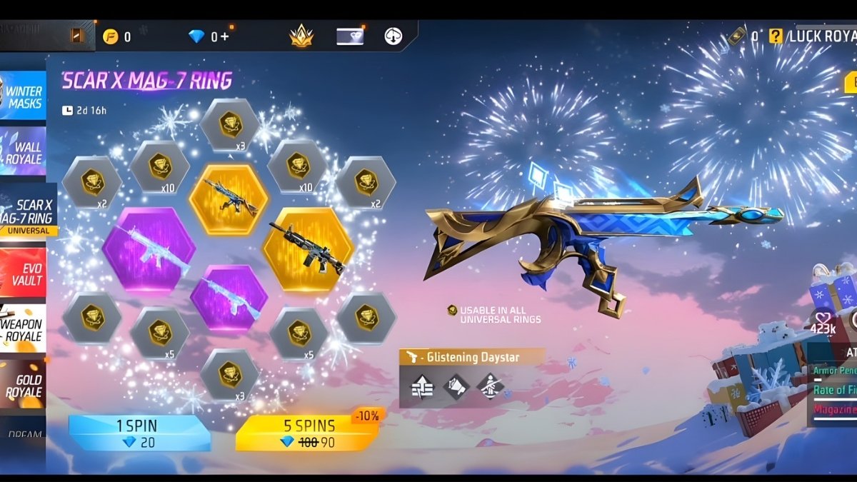 Free Fire में बड़ा धमाका: December 2025 में SCAR, Evo Gun और Legendary Bundle की एंट्री