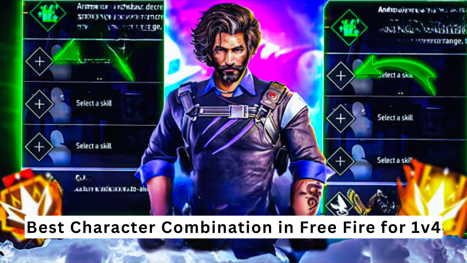 Free Fire Best Character Skills Combo 2025: BR, CS, Headshot और 1v4 के लिए Top OP Combinations