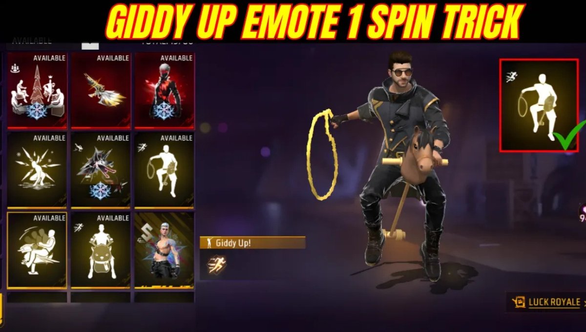 Free Fire Giddy Up Emote