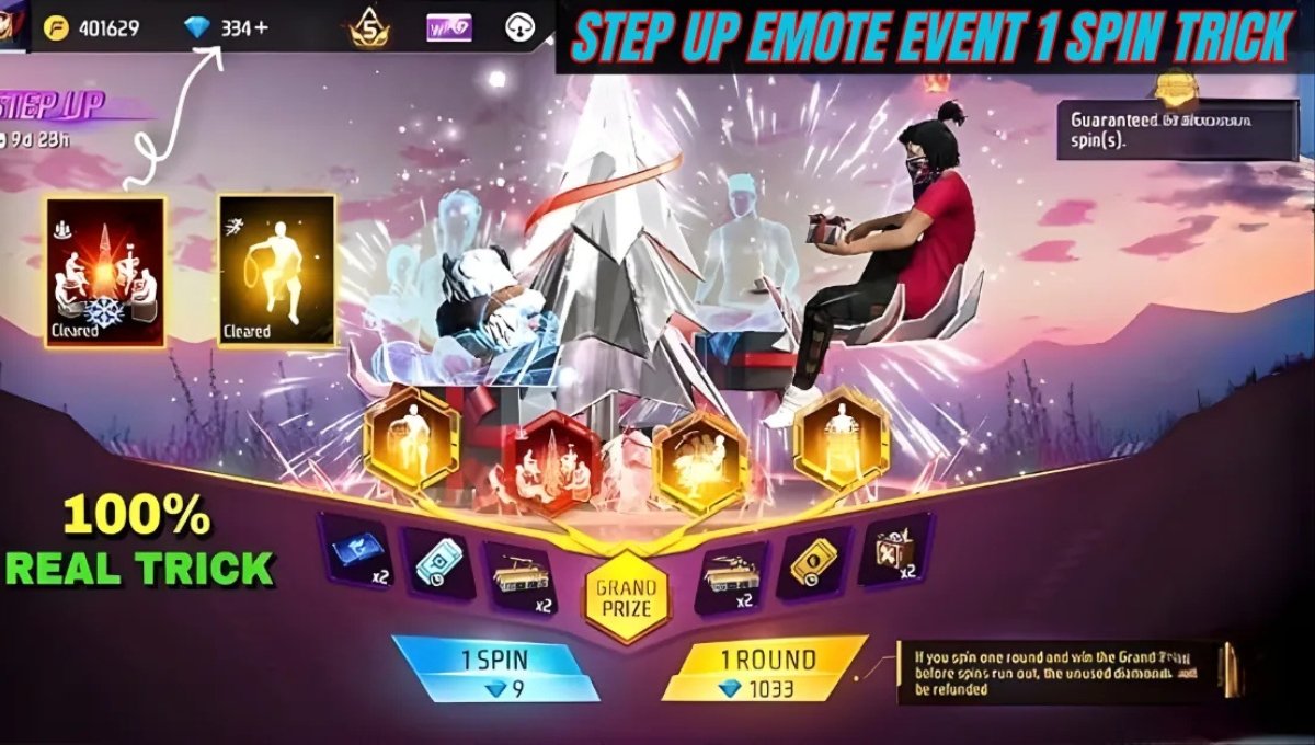 Free Fire MAX Step Up Emote Event