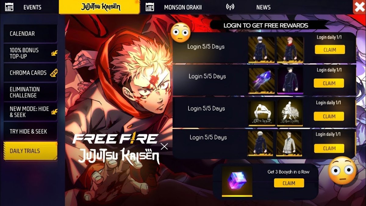 Garena Free Fire Upcoming Events