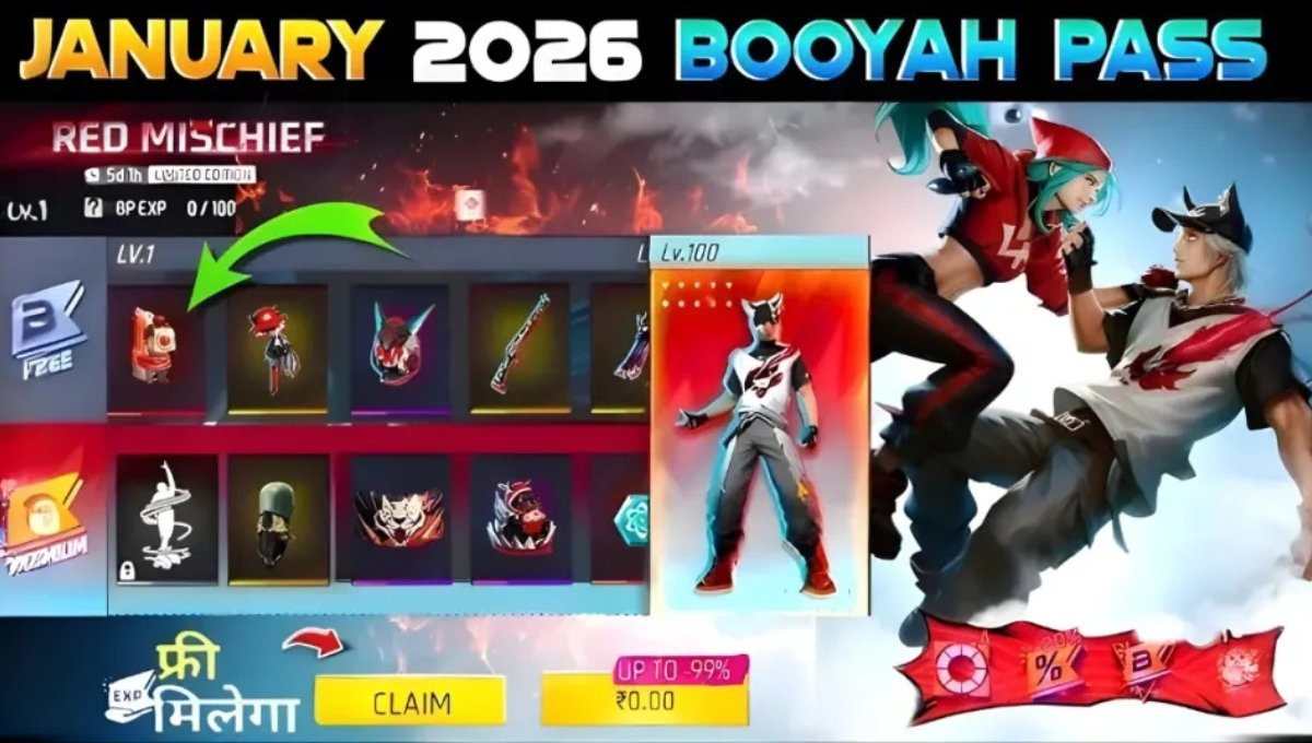 Free Fire Booyah Pass January