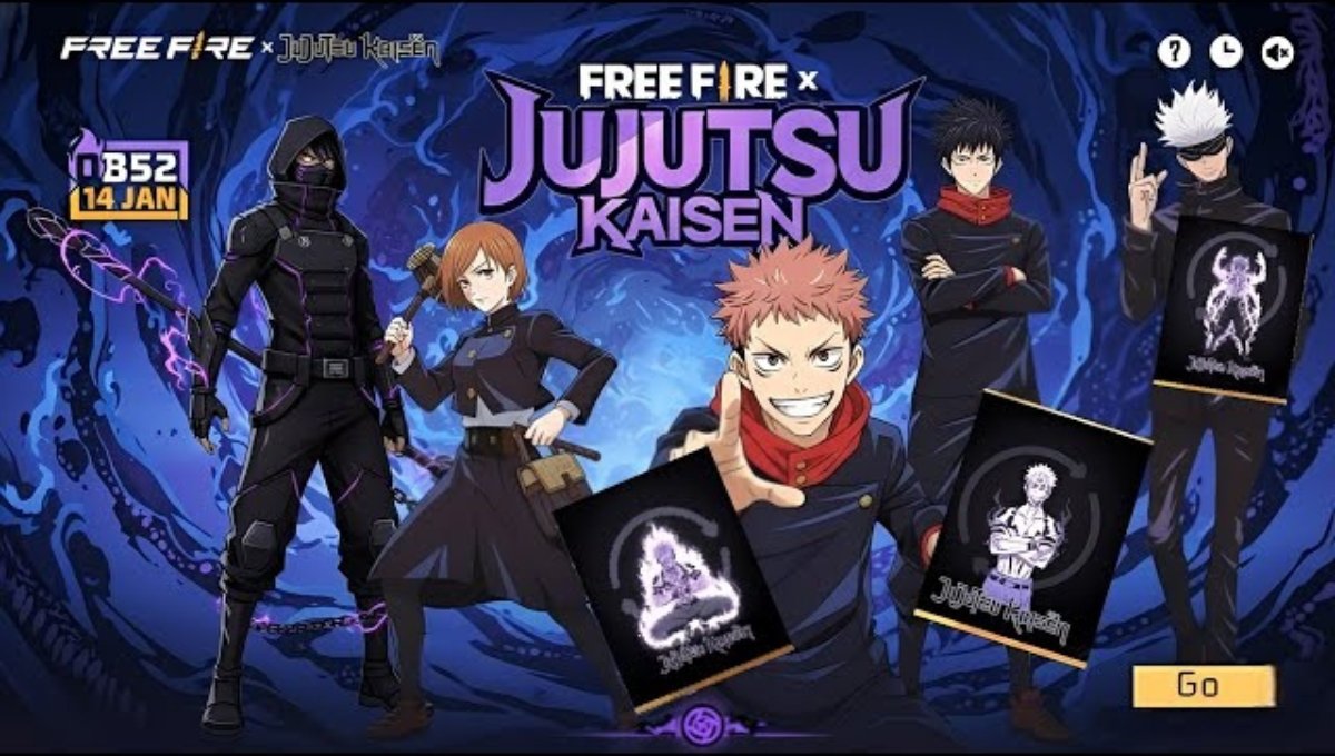 Free Fire x Jujutsu Kaisen Collaboration