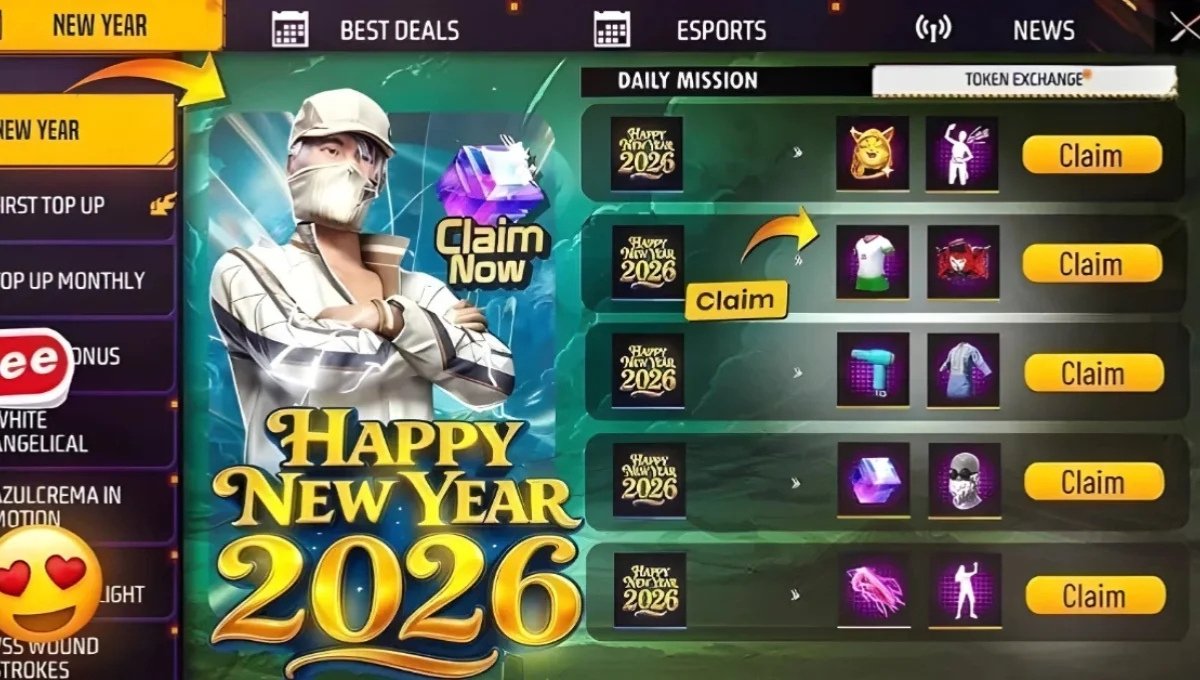 Free Fire Happy New Year Gift