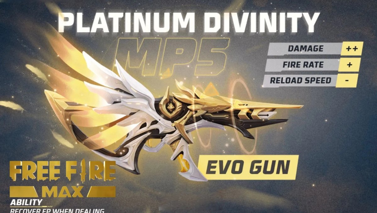 Free Fire MP 5 Platinum Divinity