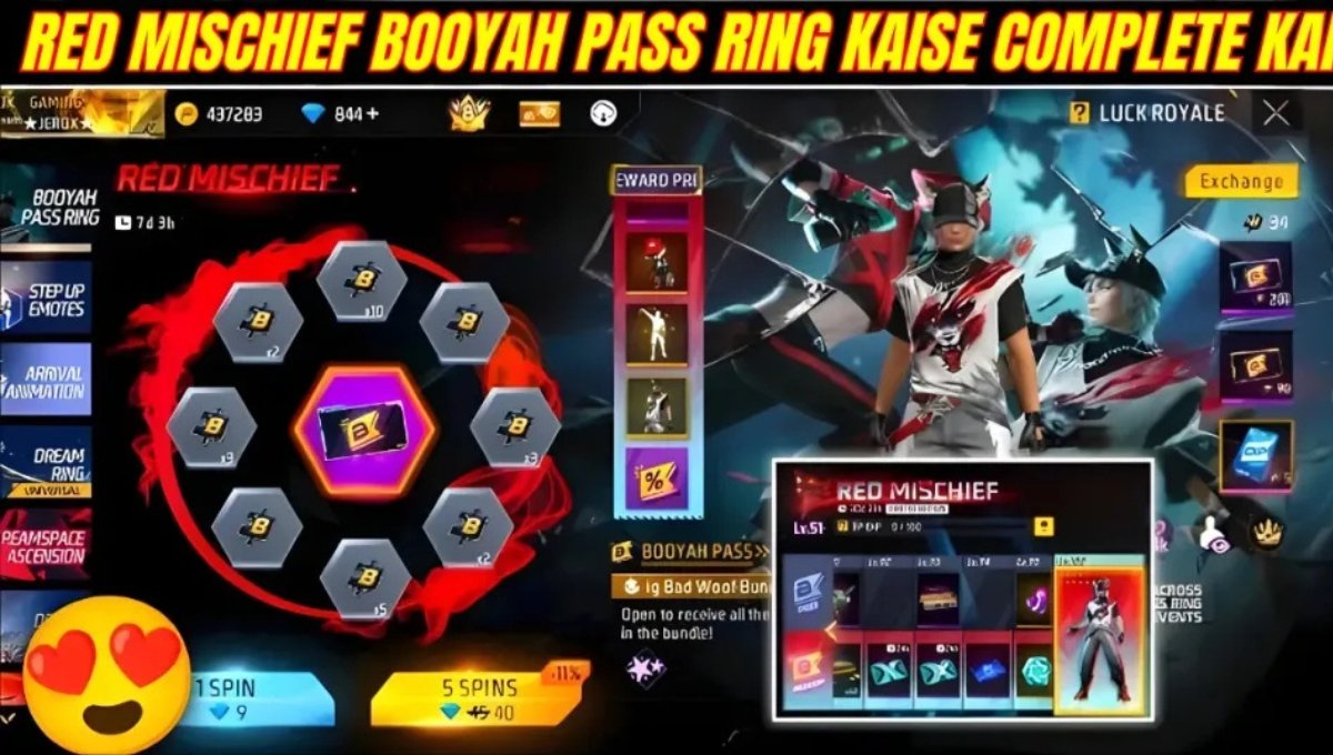 Red Mischief Booyah Pass Ring