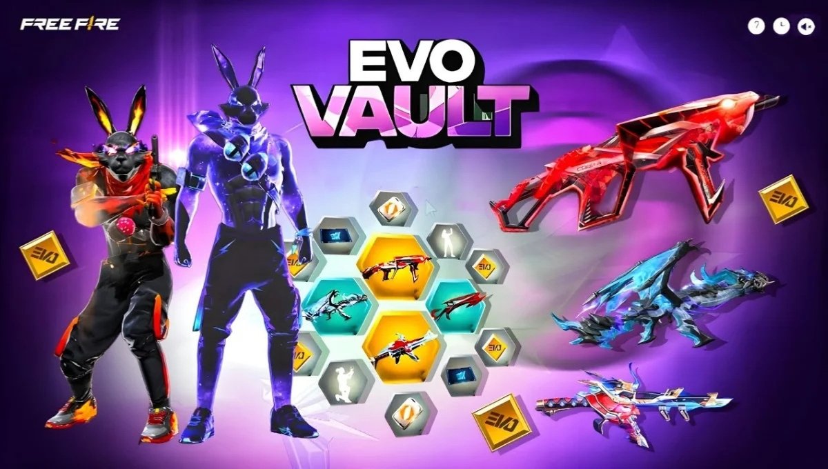 Free Fire Evo Vault Gun Skins QR Code