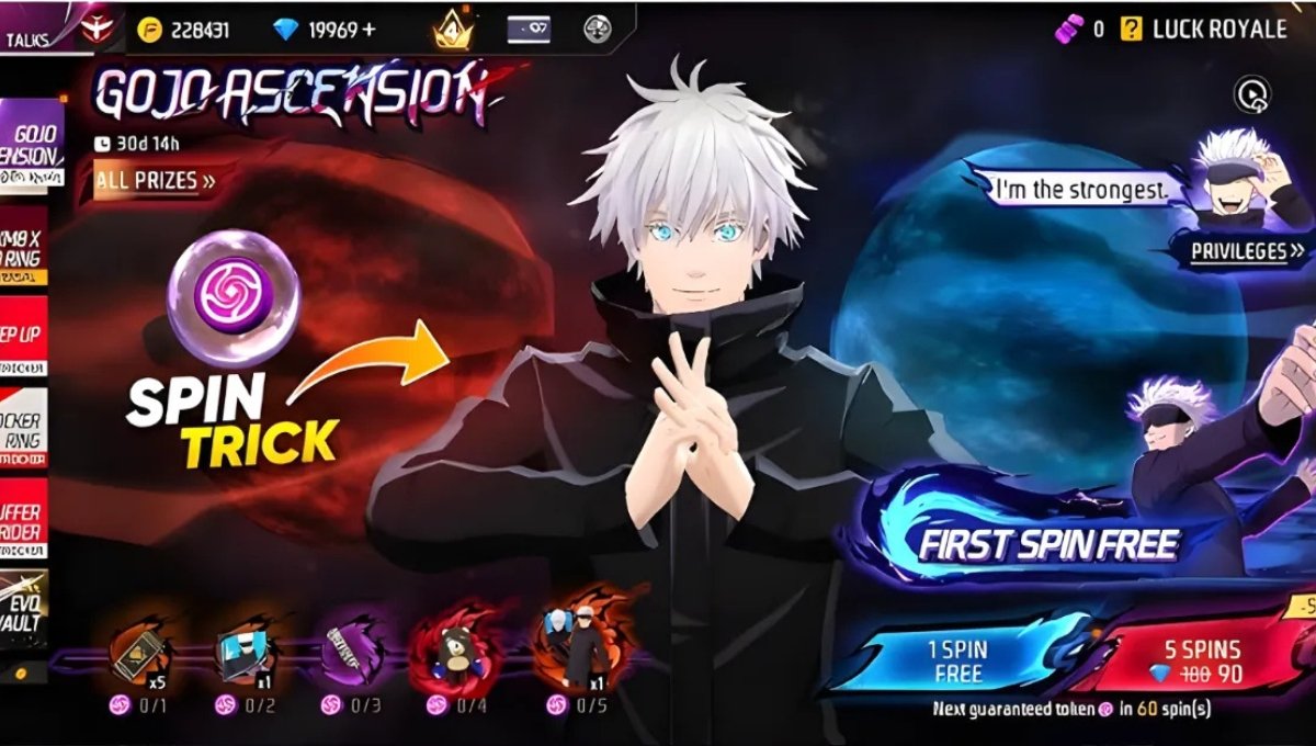 Free Fire Gojo Ascension Event