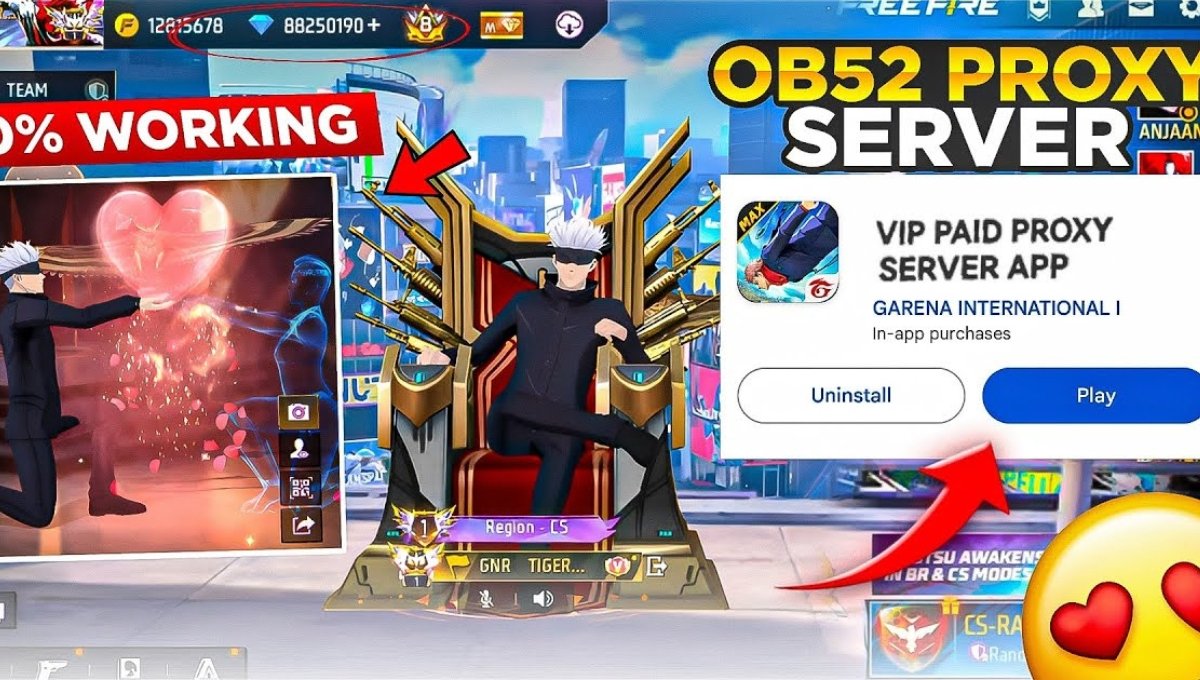 Free Fire Max Ob52 Proxy Server Download
