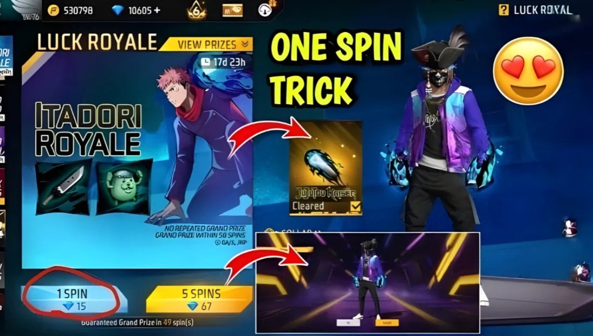 Itadori Royale Event 1 Spin Trick