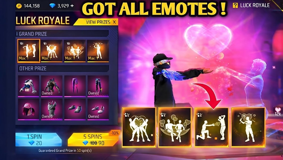 Free Fire Emote Royale Event