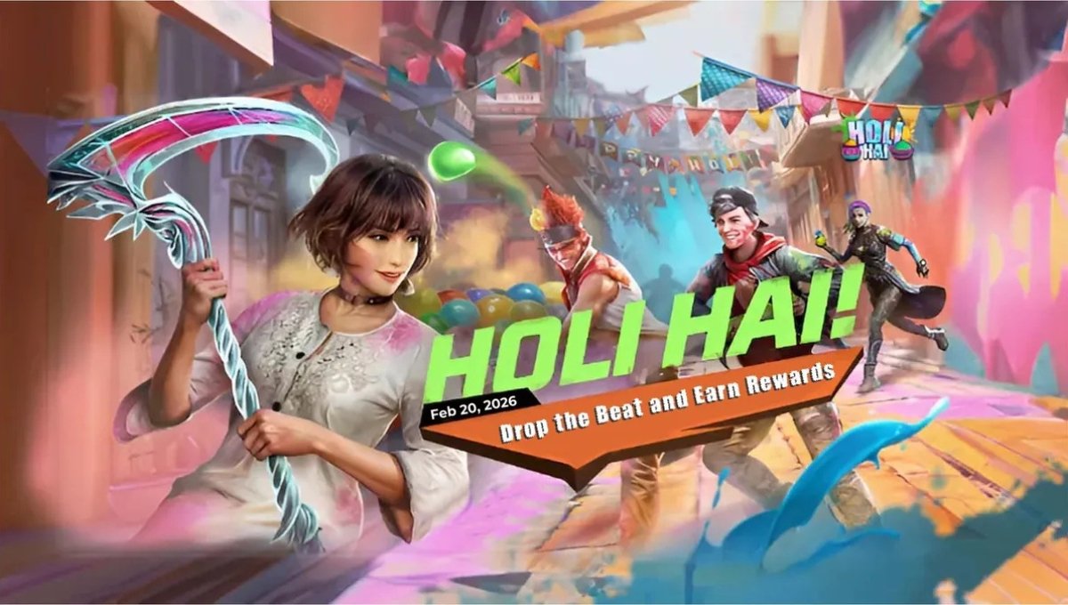 Free Fire Holi Event 2026