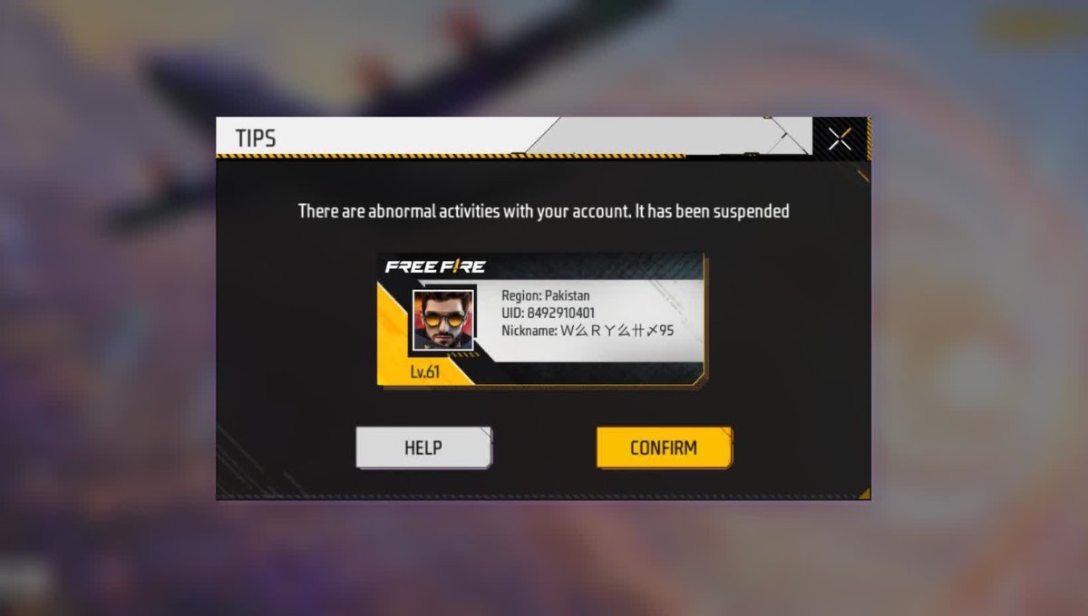 Free Fire Banned Account Fix