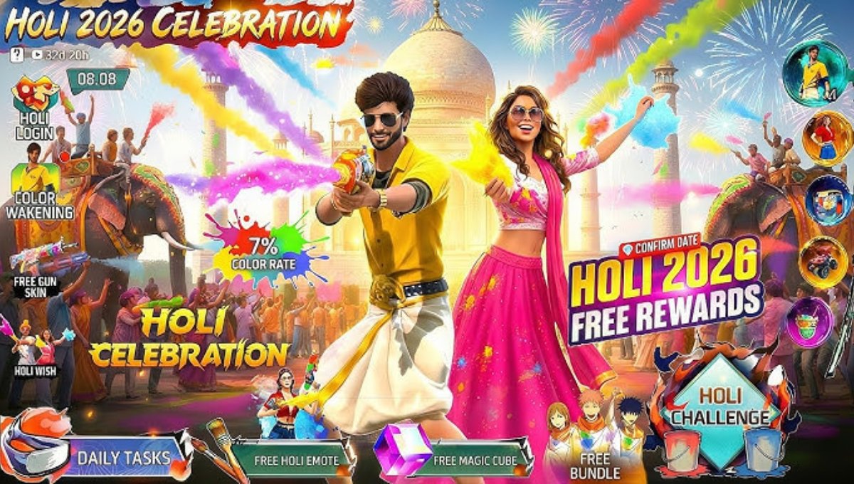 Free Fire Holi Reward QR Code
