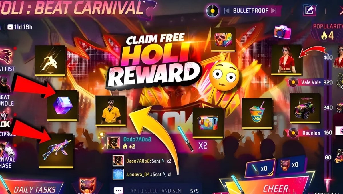 Free Fire Holi Ring Event