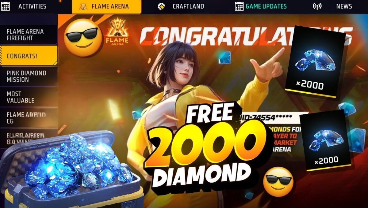 Free Fire 2000 Diamond Price