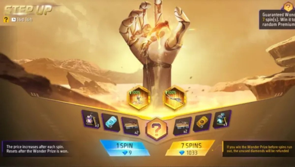 Free Fire MAX Step Up Event 2026