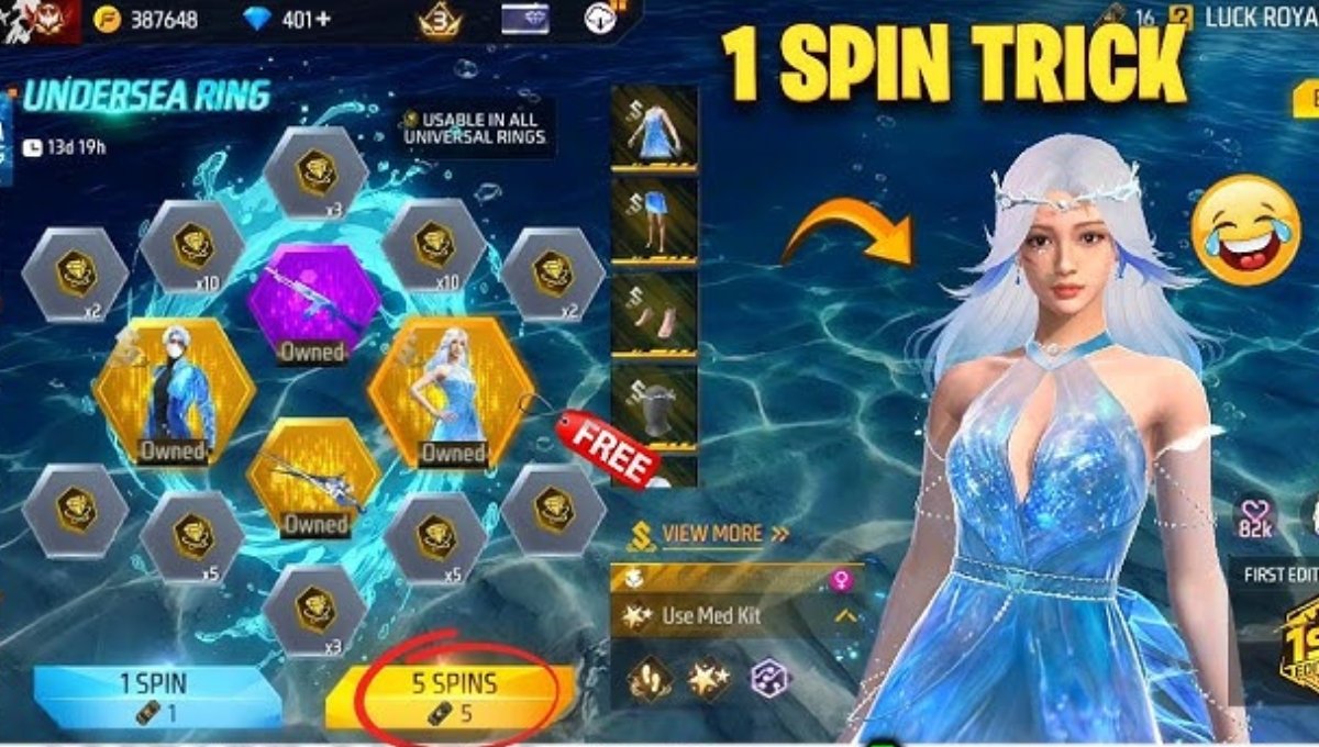 Free Fire Undersea Ring Event 